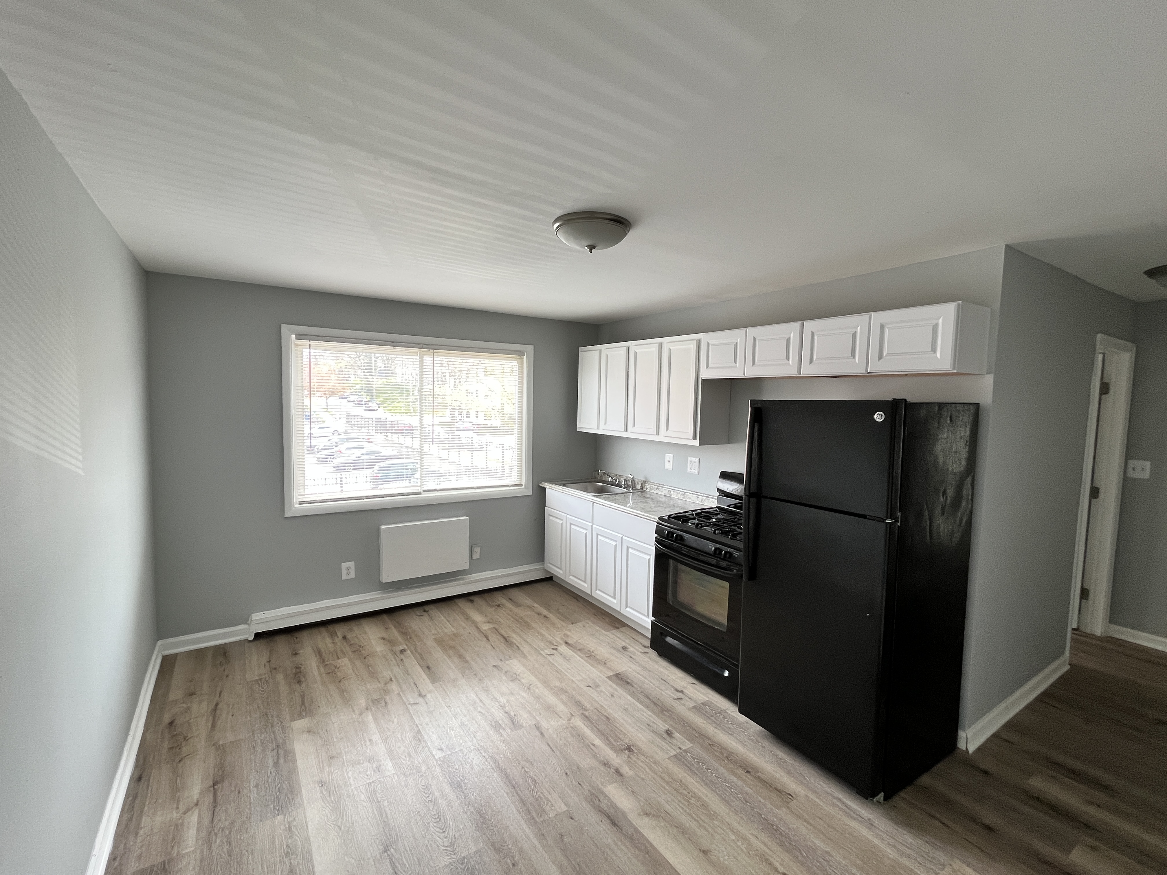 Kitchen and living area